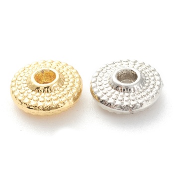 Rack Plating Alloy Spacer Beads, Lead Free & Cadmium Free, Long-Lasting Plated, Disc, Mixed Color, 8x3mm, Hole: 1.8mm