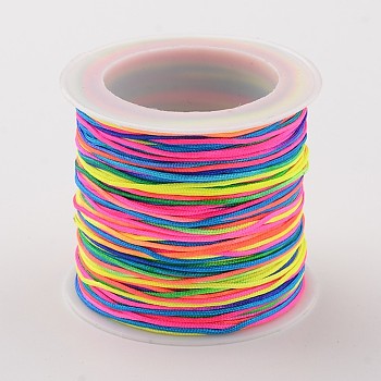 Nylon Thread Cord, DIY Material for Jewelry Making, Colorful, 0.8mm, about 38.27 yards(35m)/roll