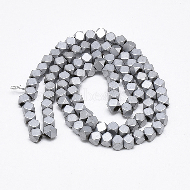 Electroplate Non-magnetic Synthetic Hematite Beads Strands(G-Q486-89F)-2