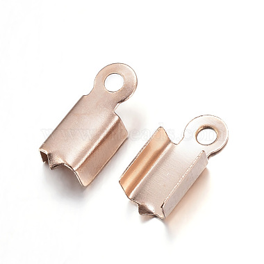 Ion Plating(IP) 304 Stainless Steel Folding Crimp Ends(X-STAS-D167-62RG)-2