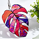 Monstera Leaf Acrylic Pendant Decorations(HJEW-WH0043-33A)-4