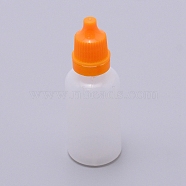 Plastic Bottle, Liqiud Bottle, Column, Dark Orange, 25.5x71mm, Capacity: 20ml(0.67 fl. oz)(KY-WH0024-40E)
