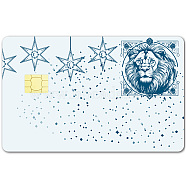 Rectangle PVC Plastic Waterproof Card Stickers, Self-adhesion Card Skin for Bank Card Decor, Lion, 186.3x137.3mm(DIY-WH0432-321)