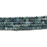 Natural Tourmaline Beads Strands, Round, Faceted, Grade AA, 3mm, Hole: 0.6mm, about 146pcs/strand, 15.39''(39.1cm)(G-E608-A05-B)