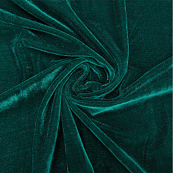 Velvet Fabric, Clothing Accessories, for DIY Bags Wallet Glasses Cloth Craft Projects, Dark Green, 59-1/8 inch(1500mm), about 2.19 Yards(2m)/pc(DIY-WH0530-71A)