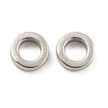 Alloy Spacer Beads, Flat Ring, Platinum, 11x3mm, Inner Diameter: 7mm