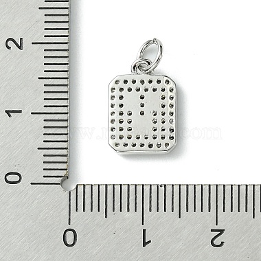 Rack Plating Brass Micro Pave Clear Cubic Zirconia Charms(KK-G501-01V-P)-3