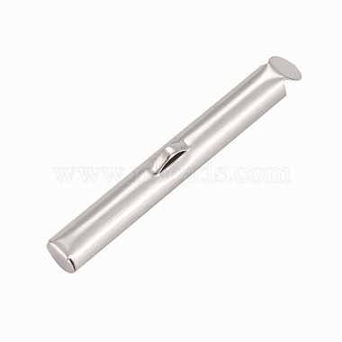Iron Slide On End Clasp Tubes(X-IFIN-R212-3.0cm-P)-2