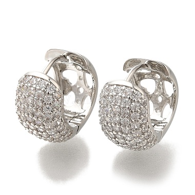 Clear Ring Cubic Zirconia Earrings