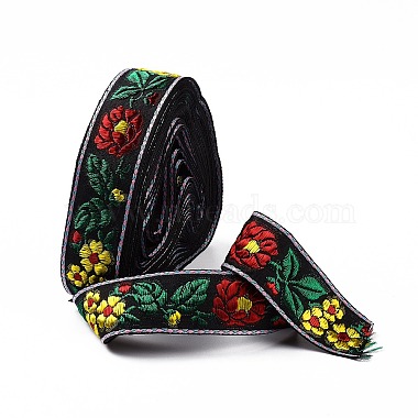 Ethnic Style Embroidery Cotton Ribbon(OCOR-XCP0001-74)-2
