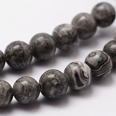 Chapelets de perles en pierre de carte/pierre picasso/picasso jasper naturelles (X-G-D840-60-8mm)-3