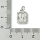 Rack Plating Brass Micro Pave Clear Cubic Zirconia Charms(KK-G501-01V-P)-3