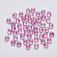 Perles de verre peintes par pulvérisation transparent(X-GLAA-R211-02-B06)-1