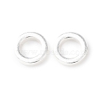 Brass Linking Rings, Flat Ring Shape, Rack Plating, Long-Lasting Plated, Cadmium Free & Lead Free, 925 Sterling Silver Plated, 9x2mm, Inner Diameter: 5.5mm(KK-C157-31S)