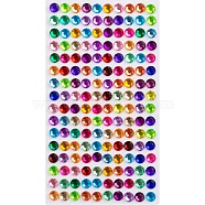 Self Adhesive Acrylic Rhinestone Stickers, for DIY Scrapbooking and Craft Decoration, Round, 6mm(STIC-PW0012-09A-03)