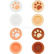 SUPERFINDINGS 2 Sets 2 Styles Silicone Replacement Cat Paw Thumb Grip Caps, Thumb Grips Analog Stick Cover, Mixed Color, 16.5x8mm, Inner Diameter: 11mm, Packing Box: 14.3x8.1x1.4cm, 4pcs/set, 1 set/style(AJEW-FH0001-43)