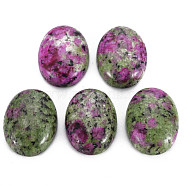 Natural Ruby in Zoisite Cabochons, Oval, 24~26x17~19x6~7mm(G-S349-25A-03)