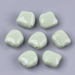 Acrylic Beads, Nuggets, Dark Sea Green, 23.5x23x12.5mm, Hole: 2.5mm, about 125pcs/500g(OACR-S029-058C)