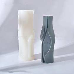 Abstract Vase Shape DIY Silicone Candle Molds, for Scented Candle Making, White, 5.8x16.8cm(SIMO-H014-01B)