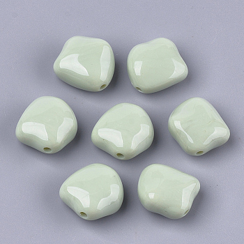 Acrylic Beads, Nuggets, Dark Sea Green, 23.5x23x12.5mm, Hole: 2.5mm, about 125pcs/500g