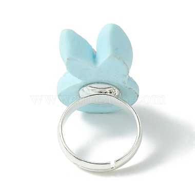 bague en résine lapin(RJEW-JR00638-02)-4