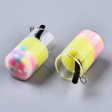 Epoxy Resin and Polymer Clay Pendant(X-GLAA-S181-15F)-2