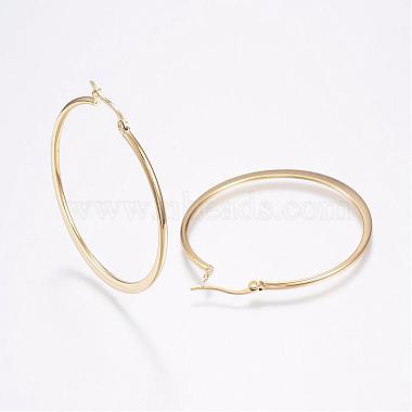 304 Stainless Steel Big Hoop Earrings(EJEW-F105-18G)-2