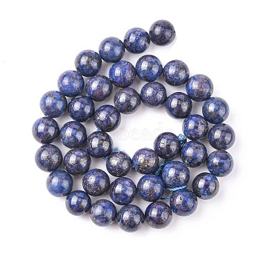 Perles en lapis-lazuli naturel(G-K311-14B)-3