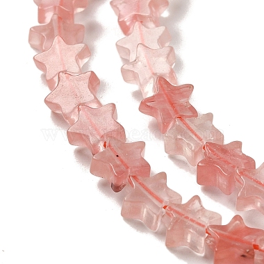 Cherry Quartz Glass Beads Strands(G-G085-B08-02)-3