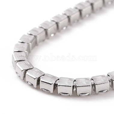 304 bracelets chaîne strass en acier inoxydable(STAS-B021-14P-A)-3