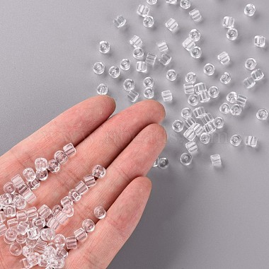 Perles de clairon rondes en verre de couleurs transparentes(SEED-S045-001A-C03)-5