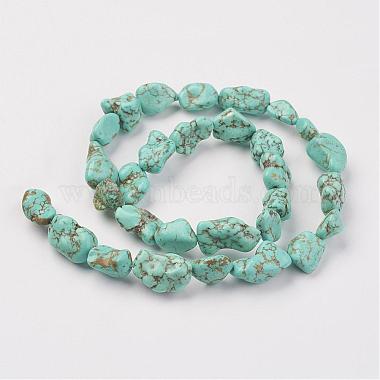 Natural Green Turquoise Beads Strands(G-N0312-01)-2