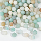 2 Strands Frosted Natural Flower Amazonite Round Beads Strands(G-NB0004-45)-4
