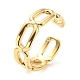 304 Stainless Steel Open Cuff Ring for Women(RJEW-C016-06G)-1