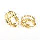 Brass Triple Hoop Earrings(EJEW-G282-04G)-3