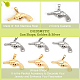 DICOSMETIC 8Pcs 2 Colors 304 Stainless Steel Pendants(STAS-DC0010-07)-4