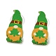 Saint Patrick's Day Theme Acrylic & 304 Stainless Steel Stud Earring for Women Men(EJEW-H112-01E)-1