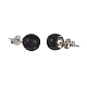 Natural & Synthetic Gemstone Bead Stud Earrings for Women or Men(EJEW-JE04626)-6