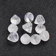 Natural Quartz Crystal Cabochons, Rock Crystal Cabochons, Cone, 10~11x10~11mm(G-P287-B01)
