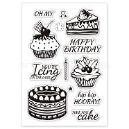 PVC Plastic Stamps, for DIY Scrapbooking, Photo Album Decorative, Cards Making, Stamp Sheets, Birthday Themed Pattern, 16x11x0.3cm(DIY-WH0167-56-16)
