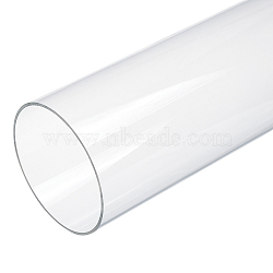Round Transparent Acrylic Tube, for Crafts, Clear, 305x90mm, Inner Diameter: 86mm(AJEW-WH0324-76F)