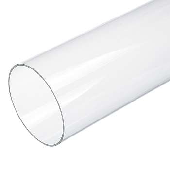 Round Transparent Acrylic Tube, for Crafts, Clear, 305x90mm, Inner Diameter: 86mm