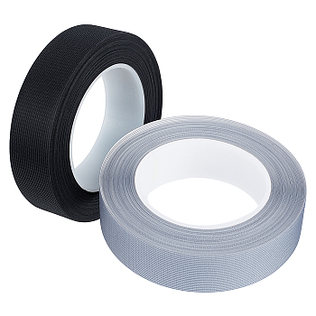 2 Rolls 2 Colors TPU Cloth Heat Sealing Tape, Waterproof Iron-On Seam Sealing Fabric, Fusing Adhesive Repair Tape for Dry Paddling Suit River Wader Rain Jacket Pants Clothing, Mixed Color, 2x0.028cm, about 10m/roll, 1 roll/color