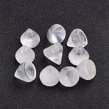 Natural Quartz Crystal Cabochons, Rock Crystal Cabochons, Cone, 10~11x10~11mm