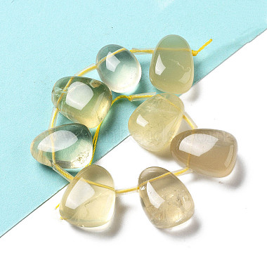 Natural Lemon Quartz Beads Strands(G-P528-E01-01)-2
