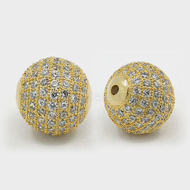 Perles de cubes zircone en laiton (ZIRC-F001-15)-2