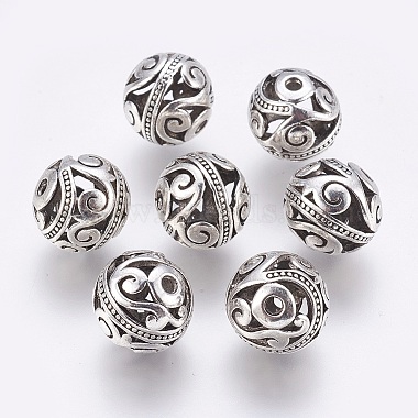 15mm Round Alloy Beads
