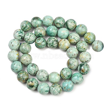 Natural Peruvian Turquoise(Jasper) Beads Strands(G-F836-A02-10mm)-3