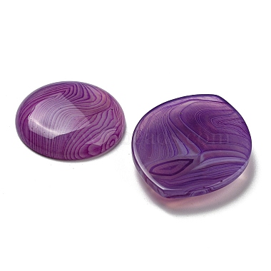 Natural Striped Agate/Banded Agate Cabochons(G-B050-11A)-2