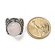 Natural Rose Quartz Adjustable Rings(RJEW-I108-02AS-03)-5